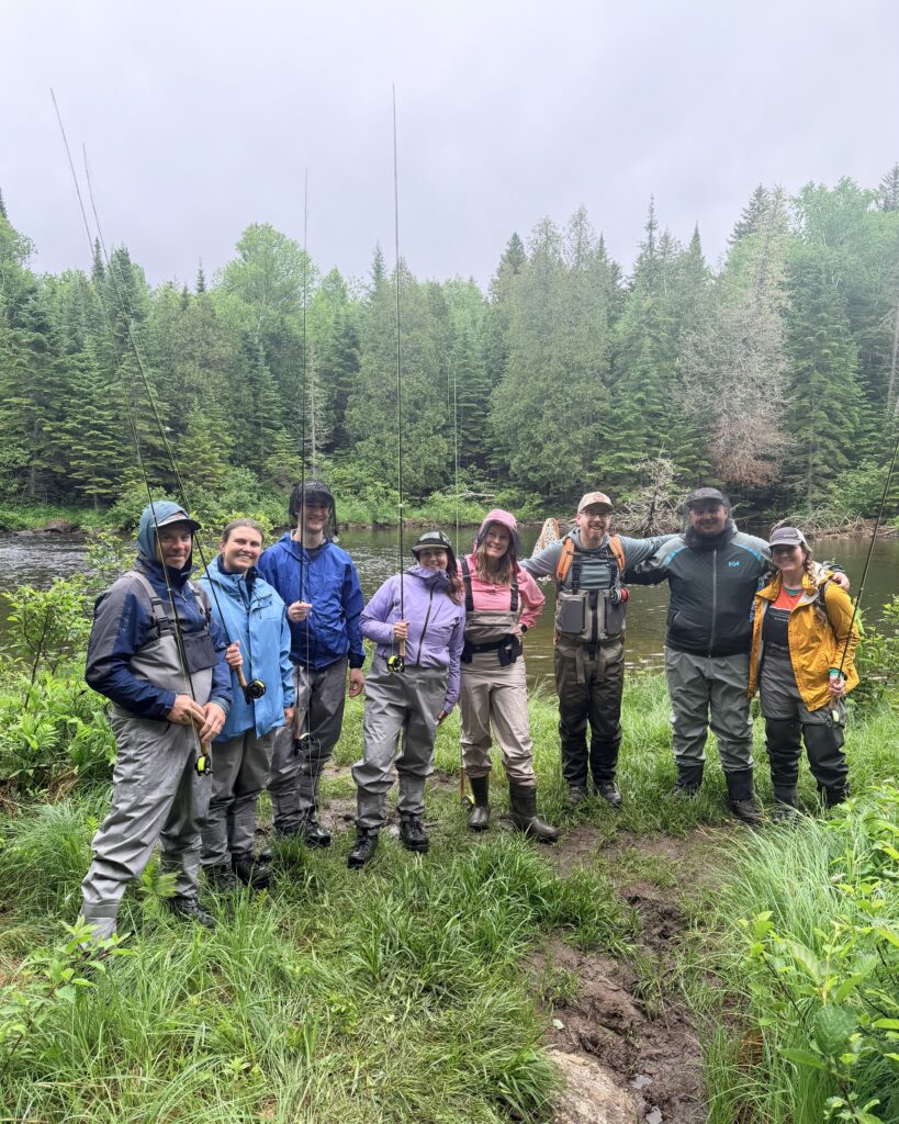 Fly fishing outing at MOB Summer Camp